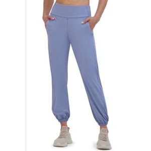 SAGE Collective Womens Light Blue Joggers High Rise Lounge Pants Size Medium EUC